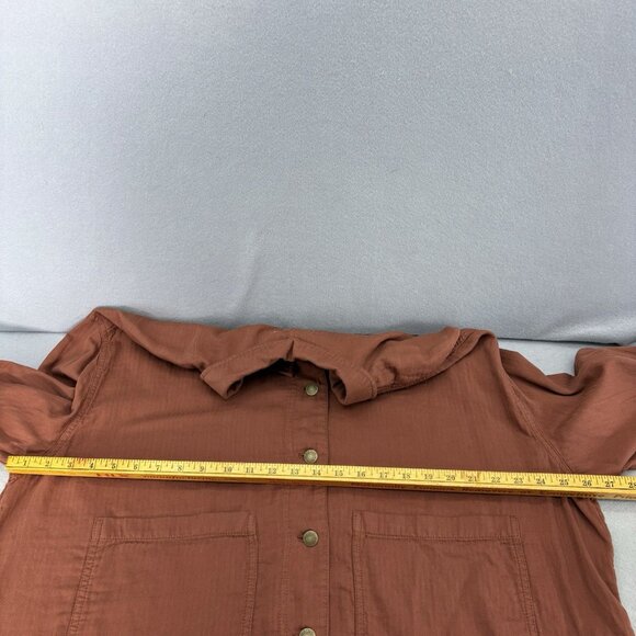 Old Navy XXL Cropped Textured Gauze Twill Utility Jacket Sedona Boho, Casual - Picture 7 of 12